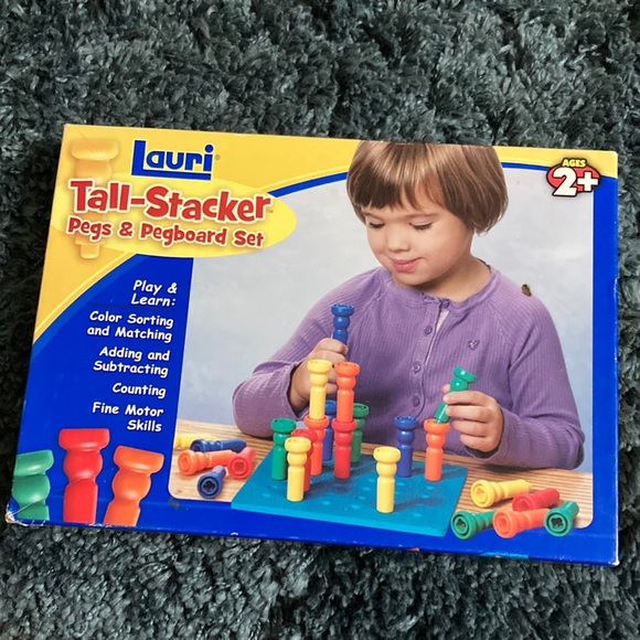 Lauri Toys Lauri Tallstacker Pegs Pegboard Set Poshmark